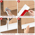 MYFAMIREA Door Weather Stripping 3IN x 20FT Door Draft Stopper Seal Tape - Image 5