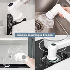 AIRSEE Electric Spin Scrubber, Cordless Power Rotating Brush, 2 Speeds - Image 2