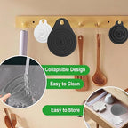 Kitchen Funnel Set, Food Grade Foldable Small and Large Funnel, Silicone - Image 4