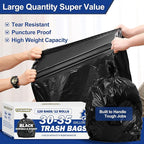 30-35 Gallon Black Trash Bags 120 Count - Image 4