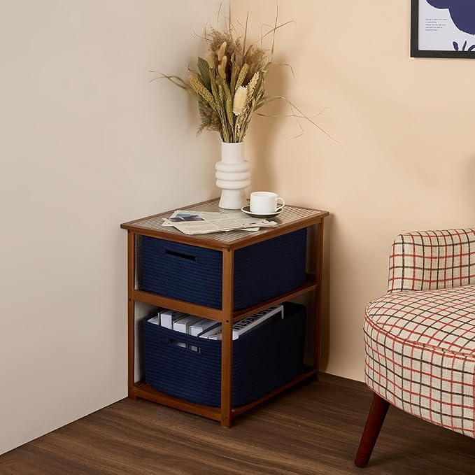 Large Storage Baskets for Shelves, Closet Organizers Bins for Clothes Blanket - Image 8