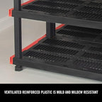 CX Craftsman, 4-Tier Highly Durable Storage Rack, 200lbs/shelf, Interlocking - Image 9
