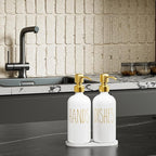 MOMEEMO Kitchen Soap Dispenser Set, Contains Dish and Hand Soap Dispenser - Image 3