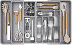 Lifewit Large Silverware Drawer Organizer, Plastic Cooking Utensil Tray by Lifewit