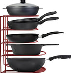 Heavy-Duty Pots and Pans Organizer | 5-Tier Cookware & Lid Storage Rack | by Extreme+Matters