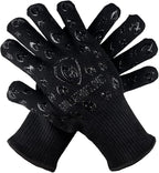 Grill Armor Oven Gloves 932°F Extreme Heat & Cut Resistant Oven Mitts by GrillArmorGloves