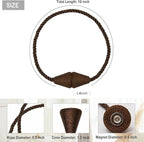 Magnetic Curtain Tiebacks 2 Pack Outdoor Rope Curtain Tie Backs Decorative - Image 2