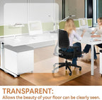 Large Office Chair Mat for Hardwood Floor- 46" x 72" Clear Computer Desk Chair - Image 6