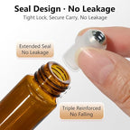 KEYWING 10ml Amber Roller Rottles - Image 3
