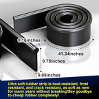 41-Inch High Elasticity Replacement Silicone Squeegee Strips, - Image 2