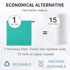 Homaxy 100% Cotton Terry Kitchen Dish Cloths, Ultra Soft and Absorbent Dish - Image 8