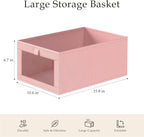 Criusia 6 Pack Linen Closet Organizers and Storage, Large Linen Closet Baskets - Image 3