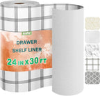 OcePor Non-Adhesive Drawer and Shelf Liner 24IN x 30FT，Non Slip Cabinet and by OcePor