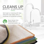 Whiffkitch Dishcloths Dishrags for Kitchen and Household Cleaning 9x9 6-Pack - Image 3