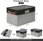 Large Collapsible Fabric Storage Bins - Image 2