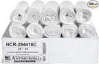 Aluf Plastics High Density Trash Bags, 26 Gallon, 16 Micron, by AlufPlastics