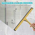2PACK 12-Inch Golden All-Purpose Shower Squeegee - Image 3