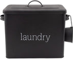 AuldHome Design Enamelware Laundry Powder Container, Enamelware Detergent Bin by AuldHomeDesign