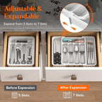 Lifewit Silverware Drawer Organizer, Expandable BPA Free Utensil Tray - Image 2
