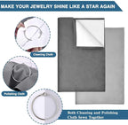 SEVENWELL Silver Polishing Cloth, Jewelry Cleaner Cloth - Image 3
