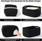 Small Black Baskets for Organizing, Storage Baskets for Shelves, Small Woven - Image 7
