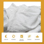 Angel-in-Armor White Terry Cloth Rags – 50lb Bulk Box of 100% Cotton Cleaning - Image 3