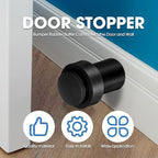 Chumia 10 Pcs Door Stopper Mounted Floor Stops Stainless Steel Cylindrical - Image 4
