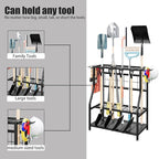 Garden Tool Organizer Holder Heavy Duty Steel Rack Up to 60 Long Handled Tools - Image 6
