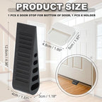 PATIKIL Rubber Door Stoppers for Bottom of Door, Door Wedge Stopper - Image 2