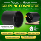 2.5" Vacuum Hose Coupling Connector – Wet Dry Vac Hose Adapter Compatible - Image 2