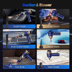 Car Vacuum Cleaner, 16000PA Mini Car Vacuum Cordless Powerful, 7 in 1 Portable - Image 4