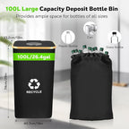 Recycling Bin for Kitchen 100L, 26 Gallon Recycle Bin - Image 2