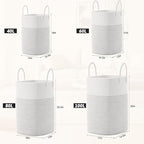 Laundry Basket, Woven Cotton Rope Laundry Hamper, Versatile Storage - Image 3