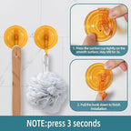 Antimbee 3 Pack Suction Cup Hooks, Wreath Hangers, Removable Small Suction Cups - Image 3