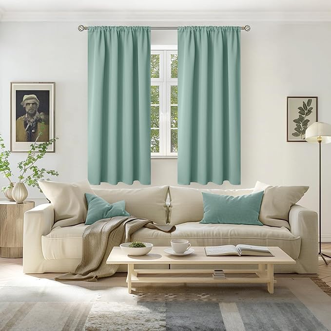 BGment Sage Green Blackout Curtains - Image 2