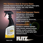 Flitz Stainless Steel & Chrome Clean - 16oz Bottle - Image 8