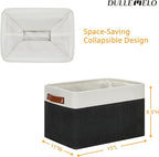 DULLEMELO Linen Closet Organizer and Storage Basket - Image 2