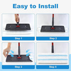 3PCS Replacement Mop Pads for O-Cedar H2prO Flat Mop System, Microfiber Mop Pad - Image 5