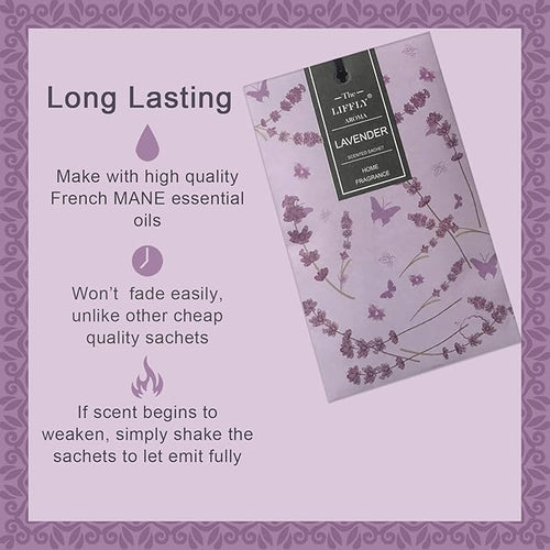 14 Packs Scented Sachets for Drawers and Closets Lavender Fresh Linen - Image 2
