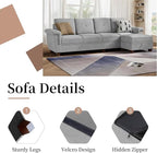 JAMFLY 108" Modular Sectional Sofa - Image 6