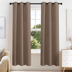 PONY DANCE Blackout Curtains for Bedroom 63 Inch Length 2 Panels Set, Thermal by PONYDANCE