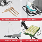 Extra Wide Full Size Ironing Board 57" L X18 W, Foldable Adjustable Iron Board - Image 7