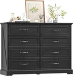 8 Drawer Dresser for Bedroom, Rustic Farmhouse Dresser - Image 8