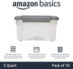 Amazon Basics Plastic Storage Containers - Image 2