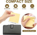 SEVENWELL 50pcs Jewelry Cleaning Cloth Yellow Polishing Cloth - Image 2