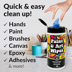 Paint and Art Wipes, Heavy-Duty Cleaner - Image 2