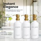 Luxury Shampoo and Conditioner Dispenser Set by Brighter Barns - Image 2