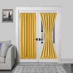 DWCN French Door Curtains – Rod Pocket Thermal Blackout Curtain by DWCN