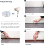 TAROSE Weather Stripping, Silicone Door Seal Strip Door, Transparent 16 Feet - Image 5