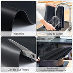 Food Grade Silicone Table Protector Mat 47x24 Inch, Heat Resistant Desk Pad - Image 4